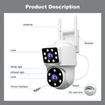 Caméra de surveillance panoramique HD à double objectif Srihome SH063 4MP, SH063