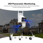 Caméra de surveillance panoramique HD à double objectif Srihome SH063 4MP, SH063