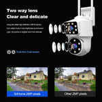 Caméra de surveillance panoramique HD à double objectif Srihome SH063 4MP, SH063