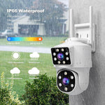 Caméra de surveillance panoramique HD à double objectif Srihome SH063 4MP, SH063