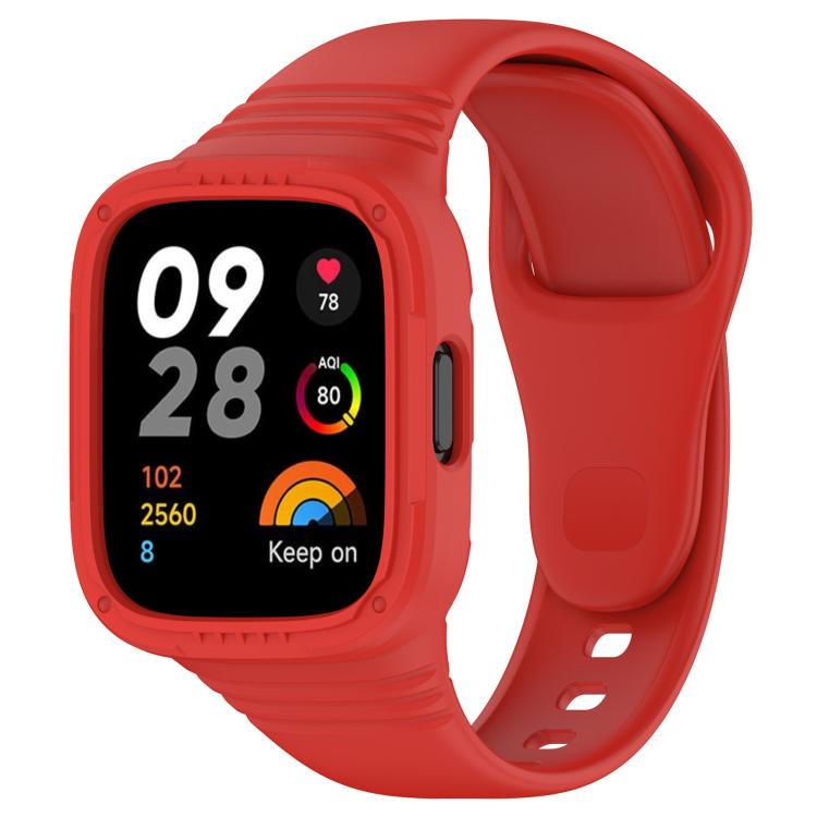 xDfind Solid Color Integrated Silicone Watch Band, For Xiaomi Redmi Watch 3