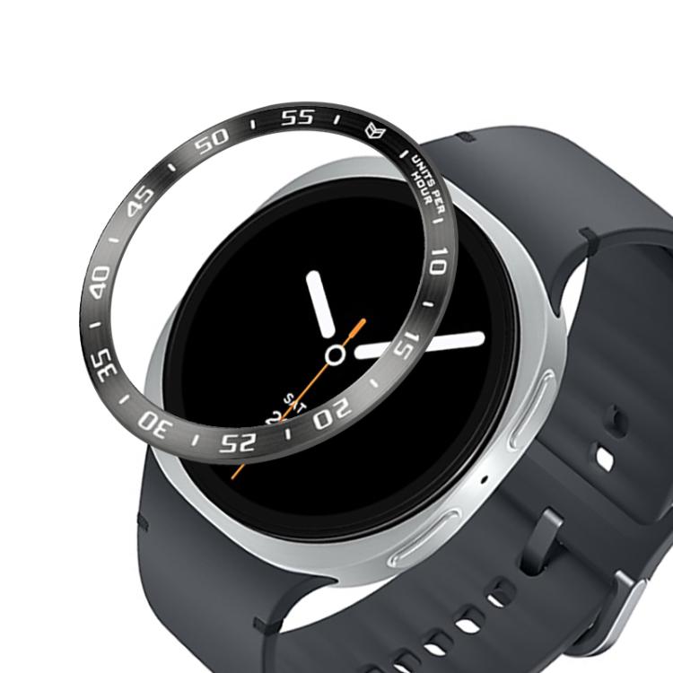 Cadre de protection pour montre intelligente, anneau de lunette en métal, style : style A, pour Samsung Galaxy Watch8 Classic 46 mm, pour Samsung Galaxy Watch8 44 mm, pour Samsung Galaxy Watch8 40 mm