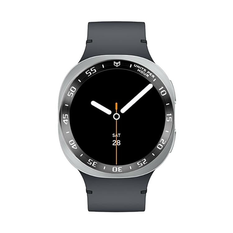Cadre de protection pour montre intelligente, anneau de lunette en métal, style : style A, pour Samsung Galaxy Watch8 Classic 46 mm, pour Samsung Galaxy Watch8 44 mm, pour Samsung Galaxy Watch8 40 mm
