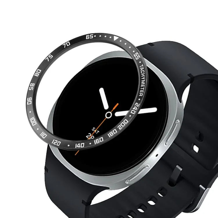 Cadre de protection pour montre connectée en métal, Style : E, Pour Samsung Galaxy Watch8 Classic 46 mm, Pour Samsung Galaxy Watch8 44 mm, Pour Samsung Galaxy Watch8 40 mm