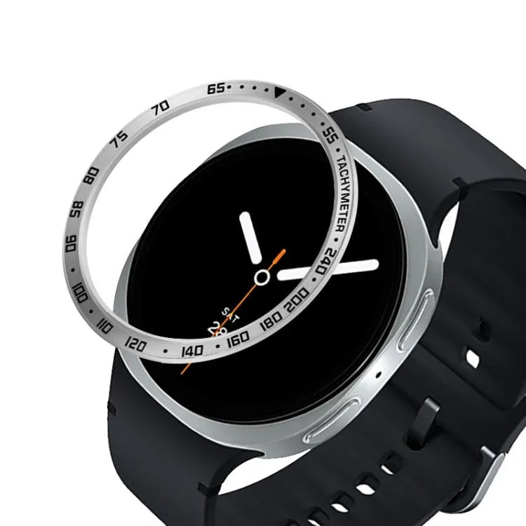 Cadre de protection pour montre connectée en métal, Style : E, Pour Samsung Galaxy Watch8 Classic 46 mm, Pour Samsung Galaxy Watch8 44 mm, Pour Samsung Galaxy Watch8 40 mm