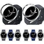 Cadre de protection pour montre connectée en métal, Style : E, Pour Samsung Galaxy Watch8 Classic 46 mm, Pour Samsung Galaxy Watch8 44 mm, Pour Samsung Galaxy Watch8 40 mm
