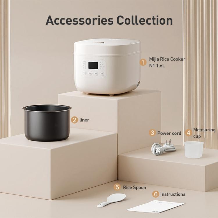 Mijia Smart Rice Cooker N1 Original Xiaomi, prise CN, 1,6L