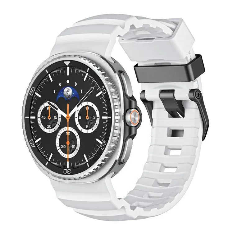 Bracelet de montre en silicone Wild Path à boucle noire, pour Samsung Galaxy Watch8 / Watch8 Classic