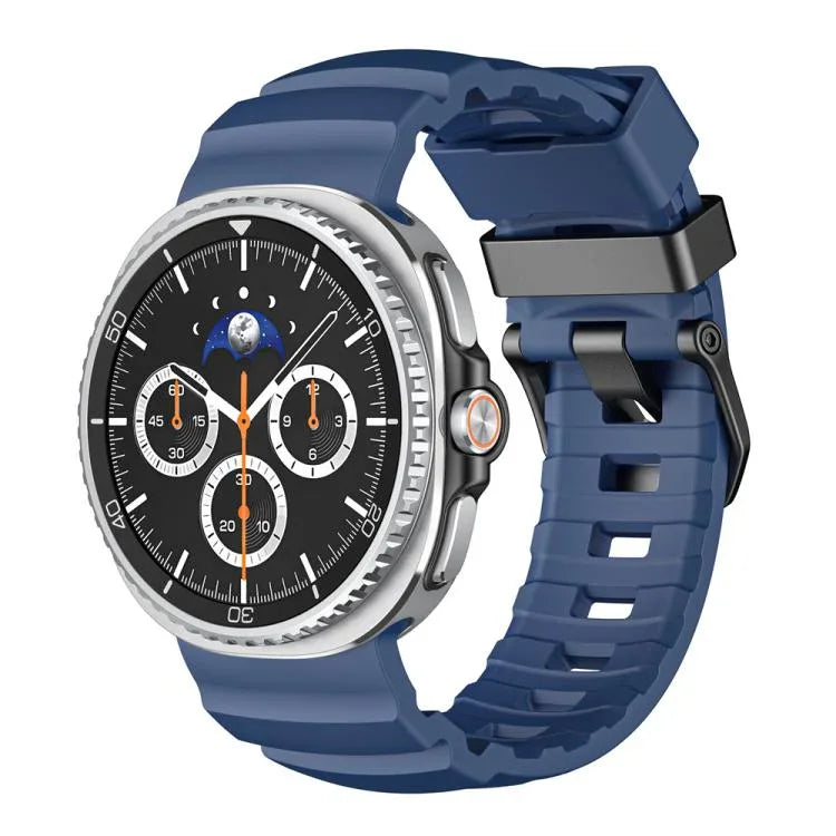 Bracelet de montre en silicone Wild Path à boucle noire, pour Samsung Galaxy Watch8 / Watch8 Classic