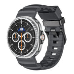 Bracelet de montre en silicone Wild Path à boucle noire, pour Samsung Galaxy Watch8 / Watch8 Classic