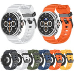 Bracelet de montre en silicone Wild Path à boucle noire, pour Samsung Galaxy Watch8 / Watch8 Classic
