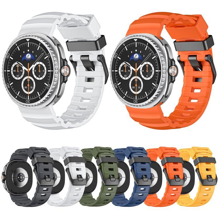 Bracelet de montre en silicone Wild Path à boucle noire, pour Samsung Galaxy Watch8 / Watch8 Classic