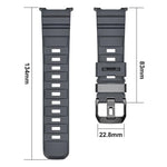 Bracelet de montre en silicone Wild Path à boucle noire, pour Samsung Galaxy Watch8 / Watch8 Classic