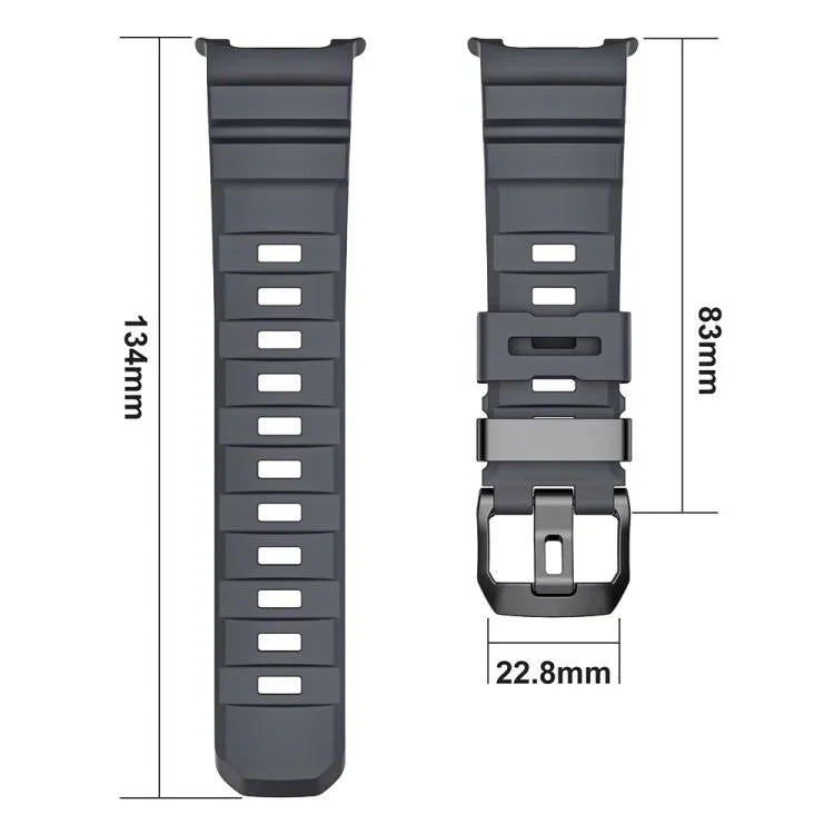 Bracelet de montre en silicone Wild Path à boucle noire, pour Samsung Galaxy Watch8 / Watch8 Classic