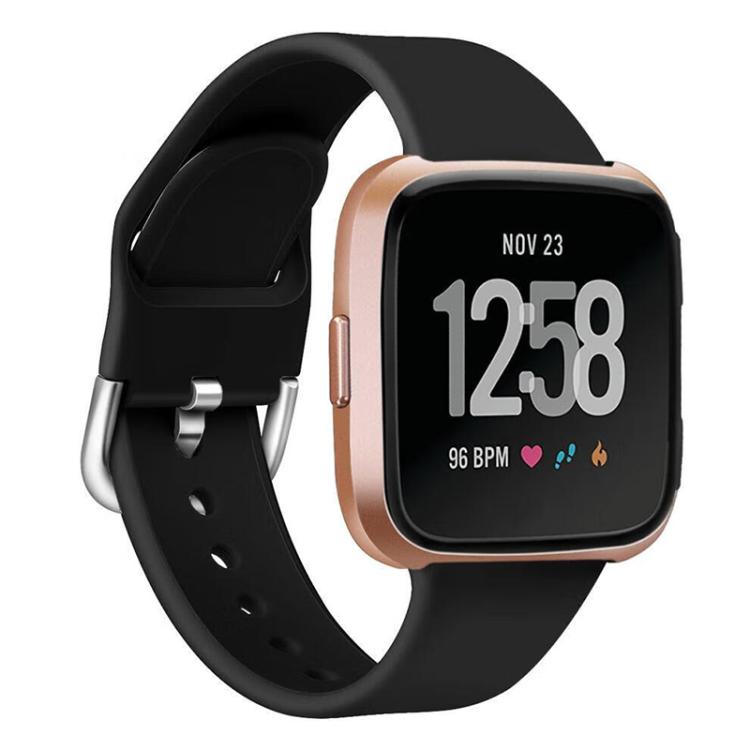 For Fitbit Versa 2 / Versa / Versa Lite xDfind Reverse Buckle Solid Color Silicone Watch Band, S, L