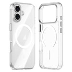 Coque de téléphone ZGA Magsafe avec boutons métalliques, en PC hybride transparent et TPU, pour iPhone 17 Pro Max, pour iPhone 17 Pro, pour iPhone 17