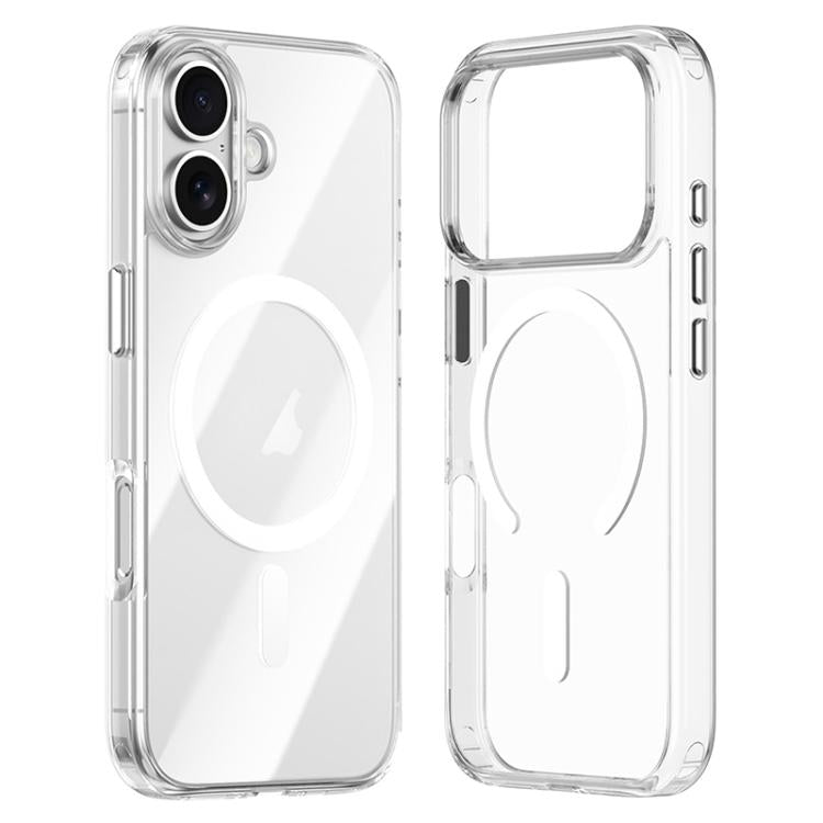 Coque de téléphone ZGA Magsafe avec boutons métalliques, en PC hybride transparent et TPU, pour iPhone 17 Pro Max, pour iPhone 17 Pro, pour iPhone 17