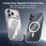 Coque de téléphone ZGA Magsafe avec boutons métalliques, en PC hybride transparent et TPU, pour iPhone 17 Pro Max, pour iPhone 17 Pro, pour iPhone 17