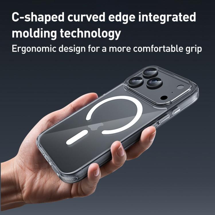 Coque de téléphone ZGA Magsafe avec boutons métalliques, en PC hybride transparent et TPU, pour iPhone 17 Pro Max, pour iPhone 17 Pro, pour iPhone 17