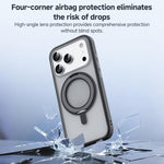 Coque de Téléphone ZGA Feitian 360 Rotation Holder Magsafe PC Hybrid TPU, Pour iPhone 17 Pro, Pour iPhone 17 Pro Max
