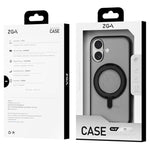 Coque de Téléphone ZGA Feitian 360 Rotation Holder Magsafe PC Hybrid TPU, Pour iPhone 17 Pro, Pour iPhone 17 Pro Max