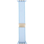Bracelet de montre en nylon élastique bicolore sergé avec boucle magnétique, compatible avec Apple Watch 46 mm / 49 mm / 45 mm / 44 mm et Apple Watch 42 mm / 41 mm / 40 mm / 38 mm.