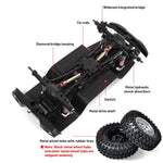 Voiture Télécommandée JJR/C C8801 Pro Édition Guerrier Noir Wrangler Simulation d’Escalade