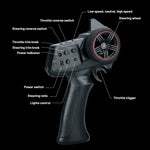 Voiture Télécommandée JJR/C C8801 Pro Édition Guerrier Noir Wrangler Simulation d’Escalade