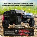 Voiture Télécommandée JJR/C C8801 Pro Édition Guerrier Noir Wrangler Simulation d’Escalade