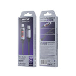 WK WDC-109 Câble de Données à Affichage Numérique Intelligent 30W Type-C vers 8 Broches Charge Rapide, Longueur : 1.2m, WDC-109