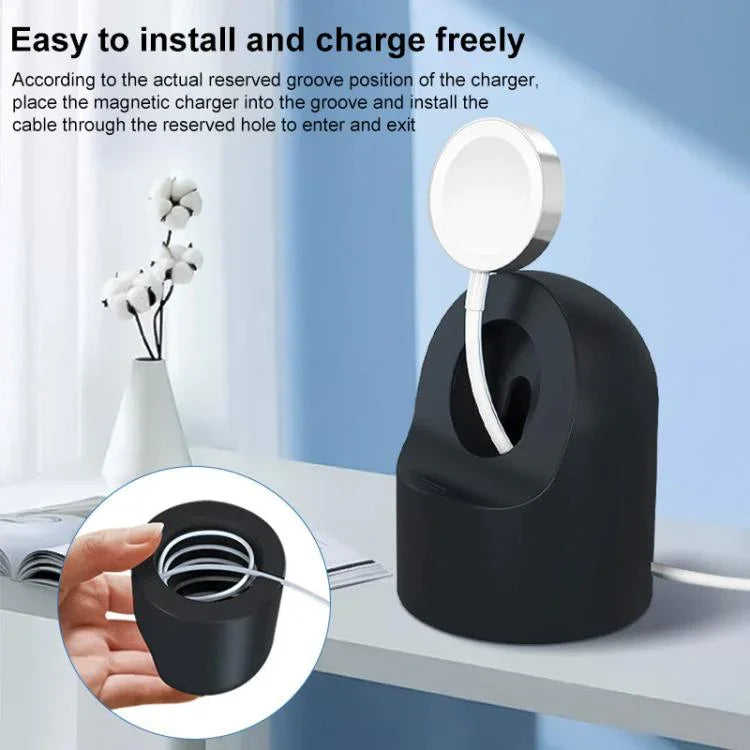 Support de charge en silicone xDfind pour Apple Watch (sans chargeur)