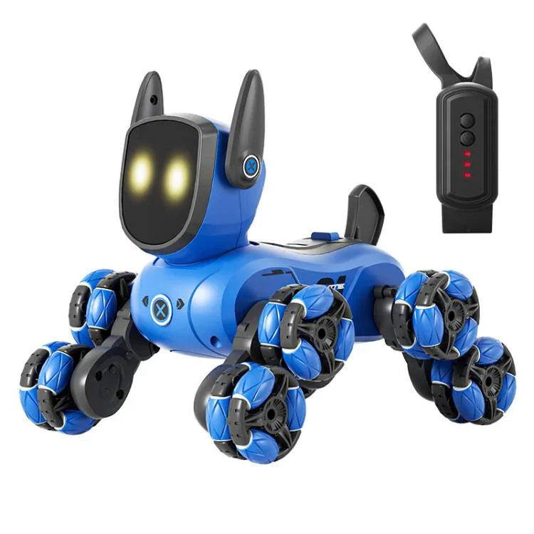 Chien Robot Télécommandé Multifonction à Huit Roues Petit JJR/C Q200 avec Montre RC