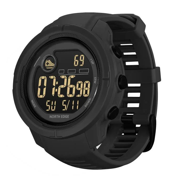 Montre de sport intelligente NORTH EDGE MARS 5 pour homme – Suivi de la fréquence cardiaque et de l'oxygène sanguin