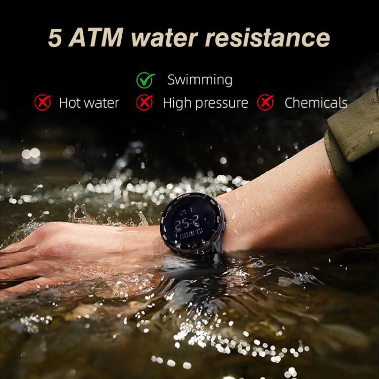 NORTH EDGE TERRAX Outdoor Luminous Waterproof Men Multifunctional Nylon Strap Sports Watch