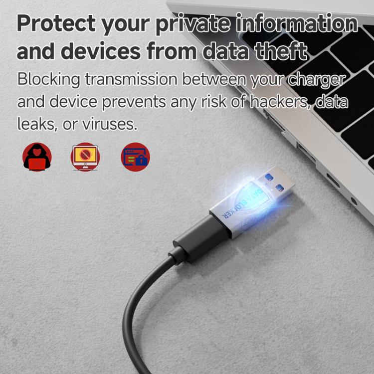 Bloqueur de protection des données de charge USB, USB-A femelle vers USB-A mâle, Type-C mâle vers USB-A femelle, Type-C mâle vers Type-C femelle, Type-C mâle vers USB-A mâle