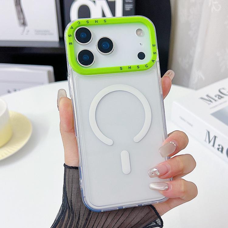 Coque de téléphone en TPU transparent avec cadre de lentille à contraste de couleur, pour iPhone 17 Pro Max, pour iPhone 17 Pro