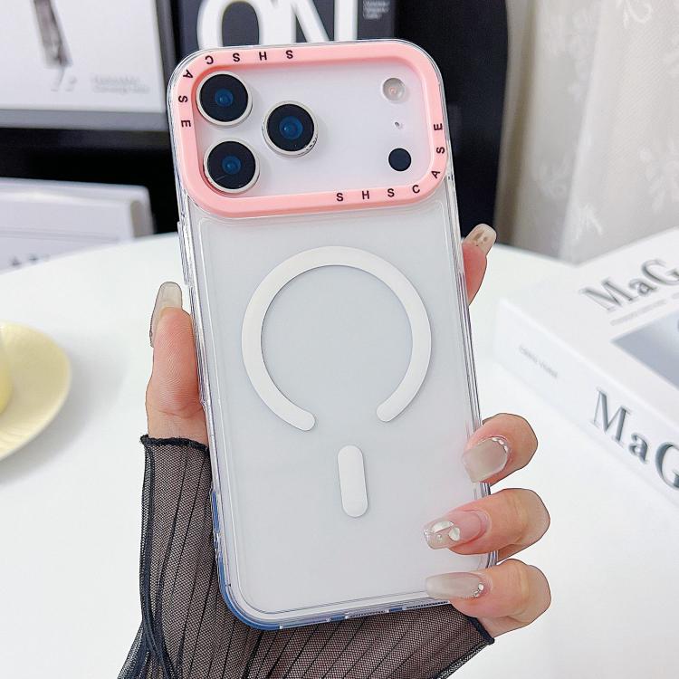 Coque de téléphone en TPU transparent avec cadre de lentille à contraste de couleur, pour iPhone 17 Pro Max, pour iPhone 17 Pro
