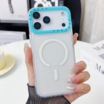Coque de téléphone en TPU transparent avec cadre de lentille à contraste de couleur, pour iPhone 17 Pro Max, pour iPhone 17 Pro