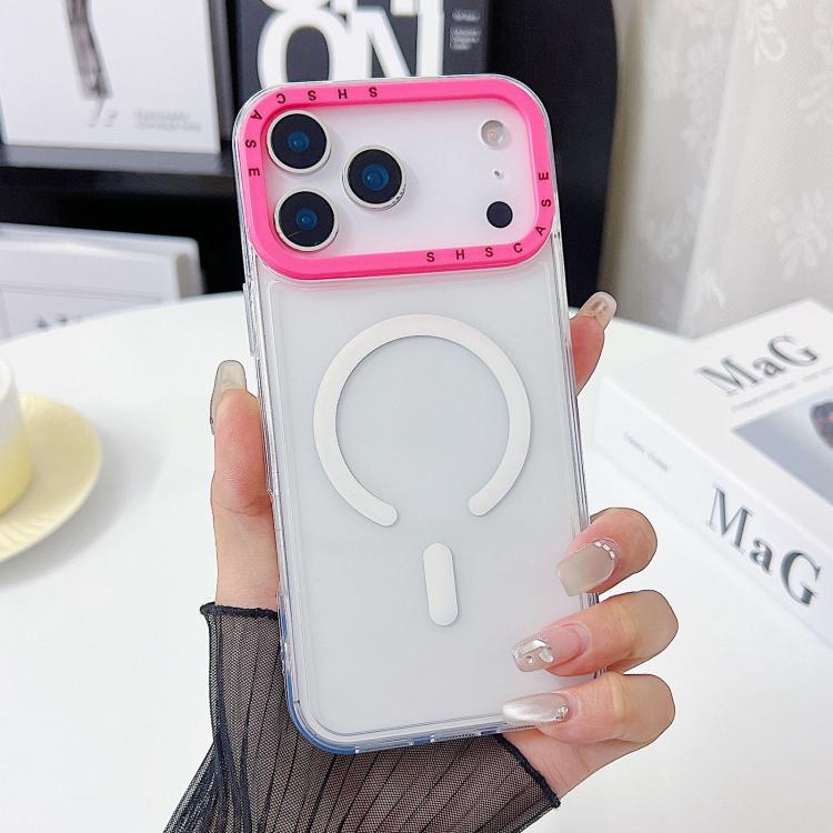 Coque de téléphone en TPU transparent avec cadre de lentille à contraste de couleur, pour iPhone 17 Pro Max, pour iPhone 17 Pro