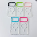 Coque de téléphone en TPU transparent avec cadre de lentille à contraste de couleur, pour iPhone 17 Pro Max, pour iPhone 17 Pro