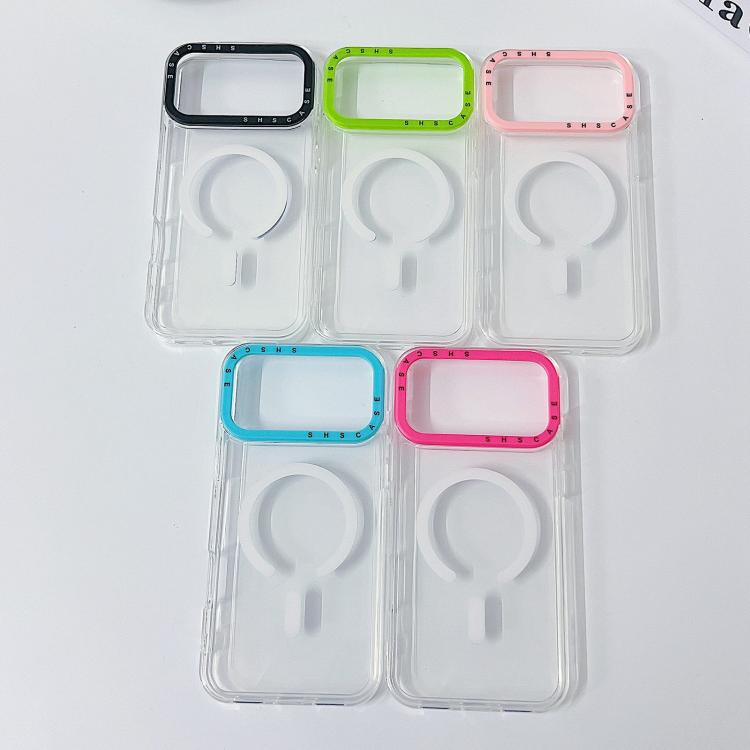 Coque de téléphone en TPU transparent avec cadre de lentille à contraste de couleur, pour iPhone 17 Pro Max, pour iPhone 17 Pro