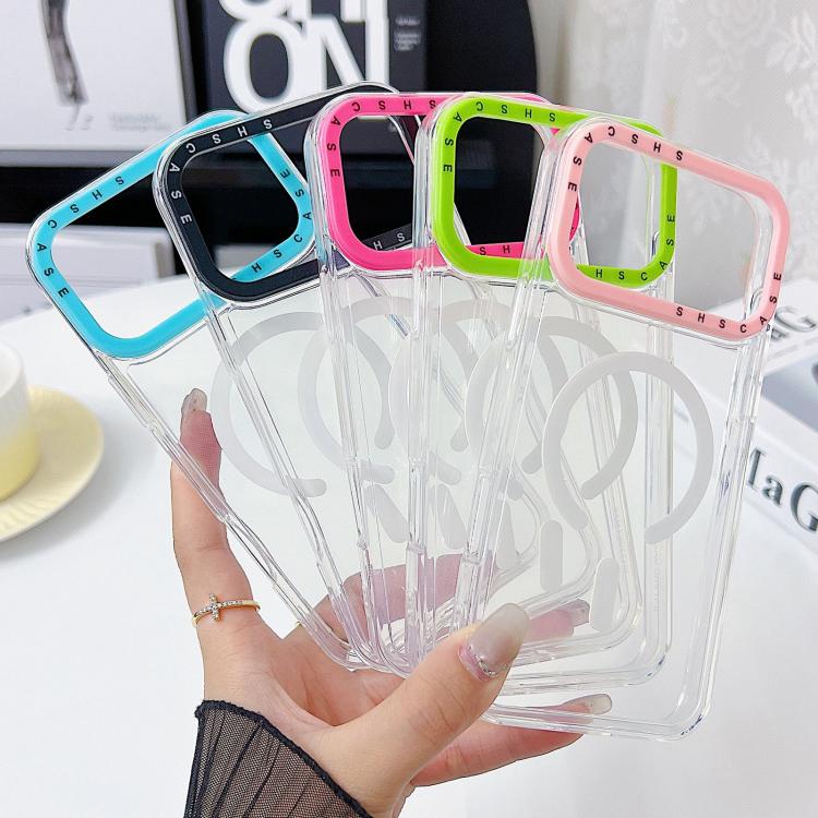 Coque de téléphone en TPU transparent avec cadre de lentille à contraste de couleur, pour iPhone 17 Pro Max, pour iPhone 17 Pro