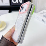 Coque de téléphone en TPU transparent avec cadre de lentille à contraste de couleur, pour iPhone 17 Pro Max, pour iPhone 17 Pro