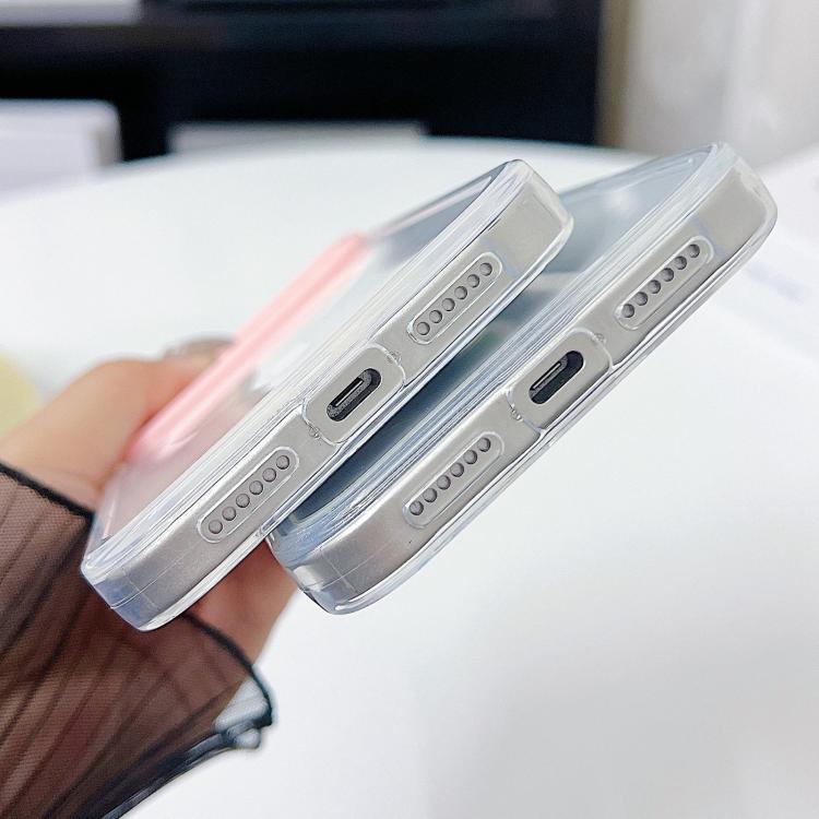 Coque de téléphone en TPU transparent avec cadre de lentille à contraste de couleur, pour iPhone 17 Pro Max, pour iPhone 17 Pro