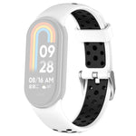 xDfind Metal Plug Two Color Silicone Watch Band, For Xiaomi Smart Band 10 / 9 / 8