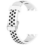 xDfind Metal Plug Two Color Silicone Watch Band, For Xiaomi Smart Band 10 / 9 / 8