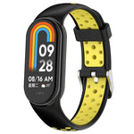 xDfind Metal Plug Two Color Silicone Watch Band, For Xiaomi Smart Band 10 / 9 / 8