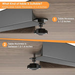 Connecteur de panneau d'angle à clipser pour table en L Plateforme de bureau Extenseur en acier inoxydable, FS-25149
