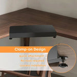 Connecteur de panneau d'angle à clipser pour table en L Plateforme de bureau Extenseur en acier inoxydable, FS-25149