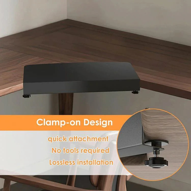 Connecteur de panneau d'angle à clipser pour table en L Plateforme de bureau Extenseur en acier inoxydable, FS-25149
